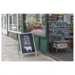 Porte-affiche double face "Stop trottoir" aluminium A1 