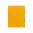 10 Chemises &agrave; &eacute;lastiques sans rabats - carte 360g - jaune - EXACOMPTA 