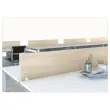 Cloisonnette pour bureau L 160 blanc/blanc