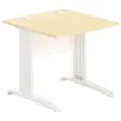 Table 80 x 80 hêtre - pieds blanc