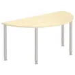 Complément demi rond 160 hêtre/alu