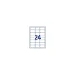 20 Planches d'étiquettes inaltérables laser AVERY 63,5x33,9mm