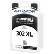 Cartouche éq. HP 302XL 3C - Haute capacité - 3 Couleurs - OWA