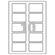 150 Badges adhésifs personnalisables - 8 x 5 cm - AVERY