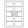 150 Badges adhésifs personnalisables - 8 x 5 cm - AVERY