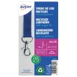 10 Tours de cou recyclés - Avec mousqueton - Bleu - Avery