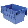 Bac navette gerbable 64 litres bleu 