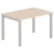 Bureau BRUXELLES 120 x 80 acacia - pieds aluminium