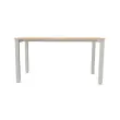 Bureau BRUXELLES 140 x 80 acacia - pieds aluminium 