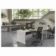 Bureau BUDAPEST compact retour &agrave; gauche acacia L160 
