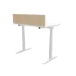 Cloisonnette pour bureau L 140 acacia/blanc 