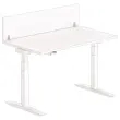 Cloisonnette pour bureau L. 140 blanc/alu 