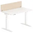 Cloisonnette pour bureau L. 140 acacia/alu
