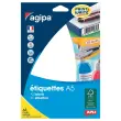 16 Planches d'étiquettes multi-usages 56x34 mm, blanc - 192 étiq