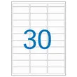16 Planches d'étiquettes multi-usages 19x38 mm, blanc - 480 étiq.