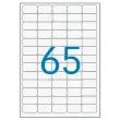 25 Planches d'&eacute;tiquettes 38,1x21,2 mm soit 1625 &eacute;tiq/bo&icirc;te 