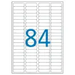 25 Planches d'étiquettes 46x11,1 mm soit 2100 étiq/boîte