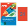 20 Planches d'&eacute;tiquettes L63,5xH33,9 mm 480 &eacute;tiq/ bo&icirc;te, rouge 