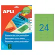 20 Planches d'&eacute;tiquettes L63,5xH33,9 mm 480 &eacute;tiq/ bo&icirc;te,vert 