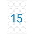 90 pastilles gommettes de signalisation rondes, Ø19 mm, vert