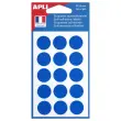 90 pastilles gommettes de signalisation rondes, Ø19 mm, bleu