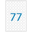 539 pastilles gommettes de signalisation rondes, &Oslash; 8mm, blanc 