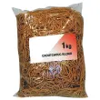 Sachet de 1 kg de bracelets élastiques étroits en caoutchouc - Blond - 120 mm - SIGN