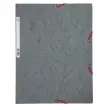 Chemise 3 rabats &agrave; &eacute;lastiques carte lustr&eacute;e - Gris - EXACOMPTA 