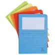 50 Chemises fen&ecirc;tre et soufflet - A4 -  160g - Coloris assortis 