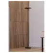 Lampadaire droit LED slim 30W noir, avec variateur noir