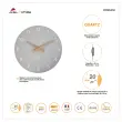 Horloge murale milena grise 30 cm cadran bois 