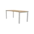 Bureau 180 x 80 ch&ecirc;ne vein&eacute; - pieds  aluminium 