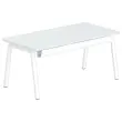 Bureau rectangulaire 160x80 Gris/ piét. Blanc BANGKOK