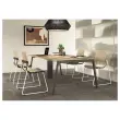 Table rectangulaire 200x120 Blanc / Pi&eacute;t.Blanc 