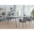 Table rectangulaire 200x120 H&ecirc;tre / Pi&eacute;t.Anthracite 