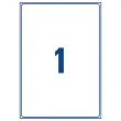 Étiquettes de masquage laser AVERY 199,6x 289,1 mm 25f x 25 étiquettes