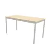 Table modulaire rectangulaire 140 x 70acacia / alu