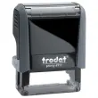 Timbre personnalisable Printy 4911 Boîtier gris - Encre noire - 38 x 14 mm - 4 lignes max.
