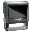 Timbre personnalisable Printy 4912 - Bo&icirc;tier gris - Encre noire - 47 x 18 mm - TRODAT 