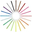 Feutre de coloriage BIC KIDS pointe moyenne - encre lavable - coloris assortis - lot de 24