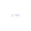 Tampon personnalisable Printy 4910 - Encre bleue - 2 lignes maxi