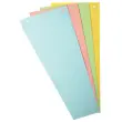 100 fiches intercalaires trap&eacute;zo&iuml;dales unies perfor&eacute;es Forever - assortis 