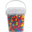 Perle en bois O'color 10 mm 6 couleurs assorties - seau de 1100 