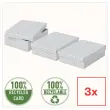 3 Boîtes de rangement Home - Taille M basse - Blanc - ESSELTE