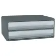 Module 2 tiroirs MOOVUP Secure Agile CEP Dim : 37x27,5 H14,6 cm gris