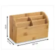 Multipot en Bambou 5 compartiments 