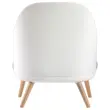 Fauteuil COCOON Blanc / Gris Monté