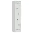 Vestiaire gain de place porte en L 1 colonne -2 utilisateurs- Gris