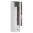 Vestiaire gain de place porte en L 1 colonne -2 utilisateurs- Gris