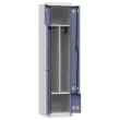 Vestiaire gain de place porte en L 1 colonne -2 utilisateurs- Bleu 